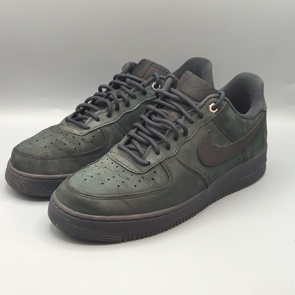 Nike Air Force 1 Low Triple Black Nubuck CJ9179-001 Mens US 10.5 Shoes Sneakers